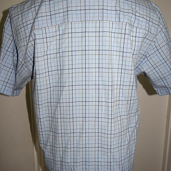 Cutter & Buck Blue Striped Cotton Shirt Sz M - Picture 5 of 8